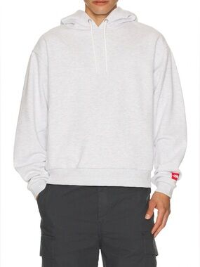 TNF Red Box Hoodie in TNF Classic Grey Heather